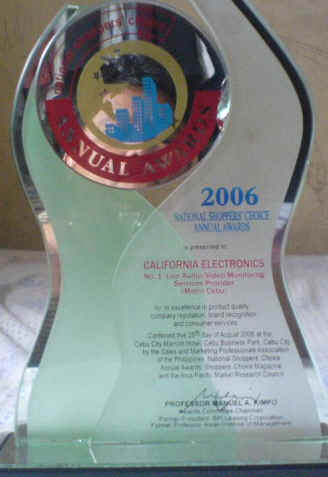 Award in Metro Cebu for Year 2006